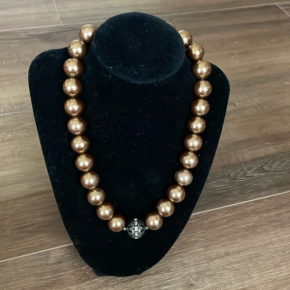 Bronze Ball necklace